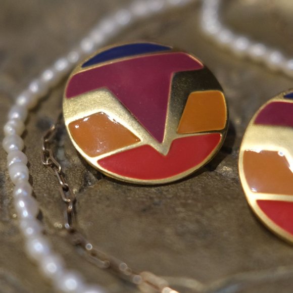 Handmade Round Earrings – Vibrant, Fun and Elegant! - Picture 5 of 5